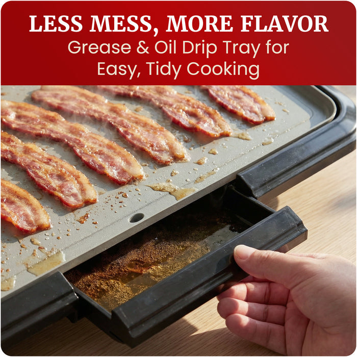 10" x 20" Electric Griddle with Ceralast™ Ceramic Non-Stick