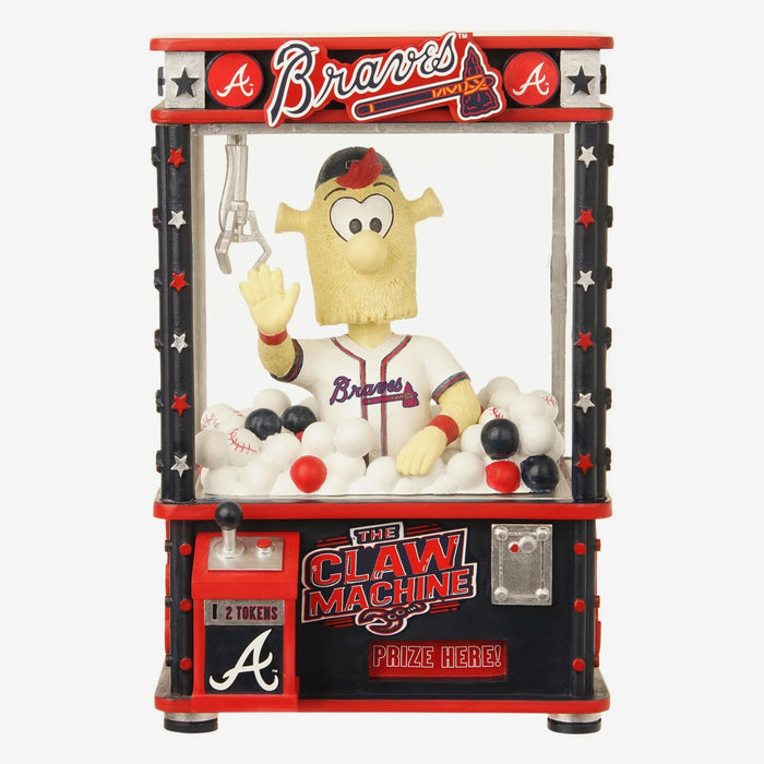 Blooper Atlanta Braves Claw Machine MLB Baseball Bobblehead
