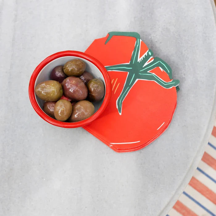 Bon Appetit Pack Of Napkins - Tomato