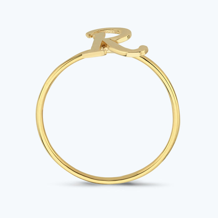 Buchstabe R Goldring