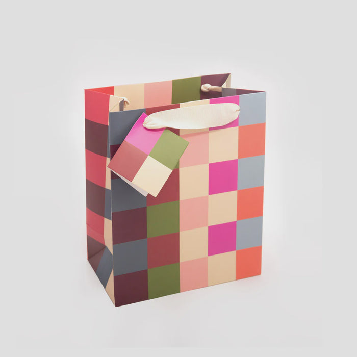 Caroline Gardner Medium Gift Bag - Geo Check