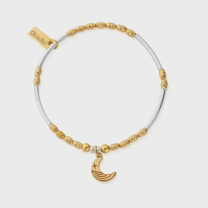 ChloBo Gold and Silver Luna Moon Bracelet
