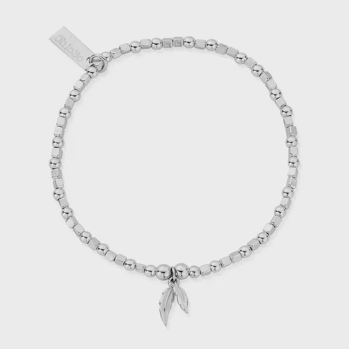 ChloBo Mini Cube Double Feather Bracelet