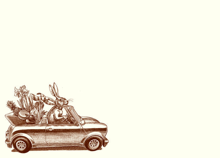 Customizable Rabbit Road Trip A6 Notes