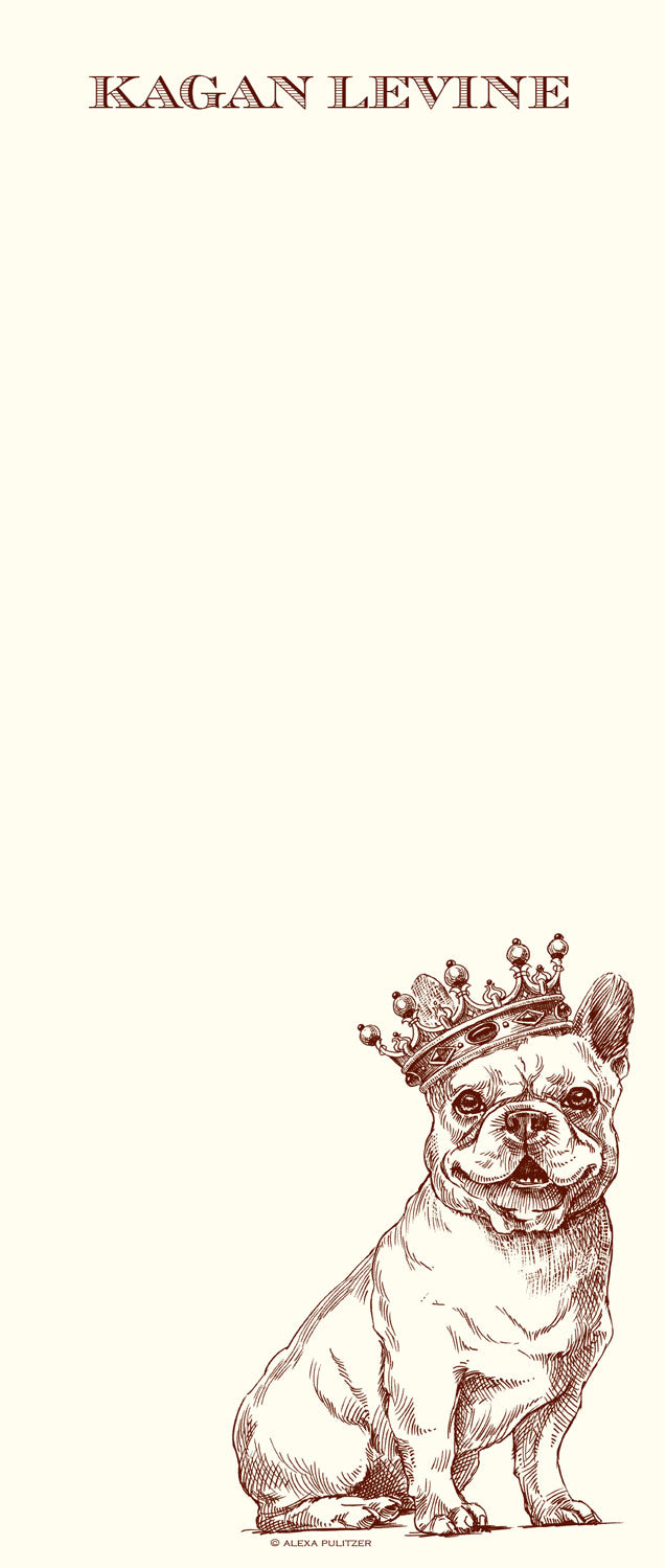 Customizable Royal French Bulldog Long Pad