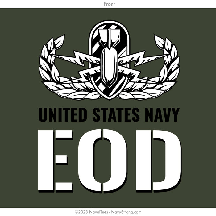 "EOD Pinup" Long Sleeve Tee | Military Green