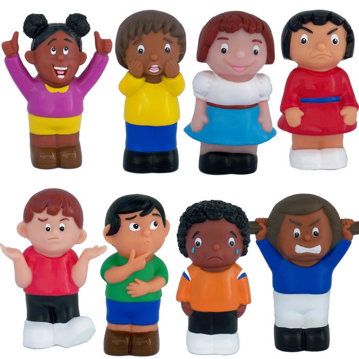 Get Ready Kids Set of 8 Multicultural Feelings Figures