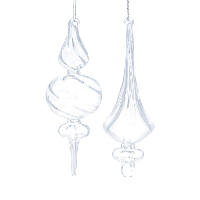 Gisela Graham Glass Chandelier Hanging Decoration