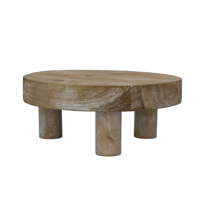 Gisela Graham Natural Wood Round Riser - Small
