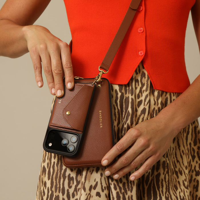 Hailey Essentials Set - Cognac/Gold