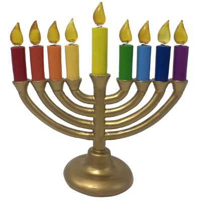 Hanukkah Menorah Dreidel Bobbles