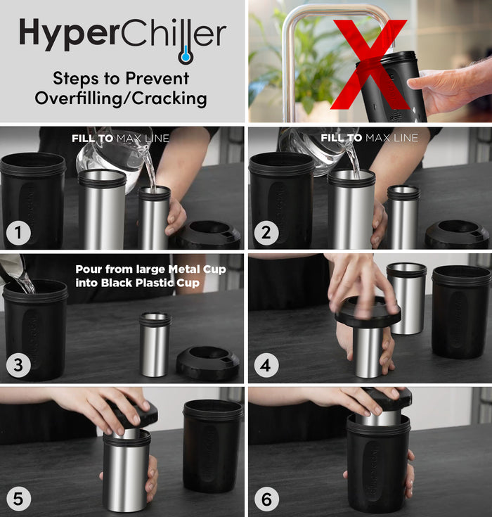 Hyperchiller Instant Coffee/Beverage Cooler, Black