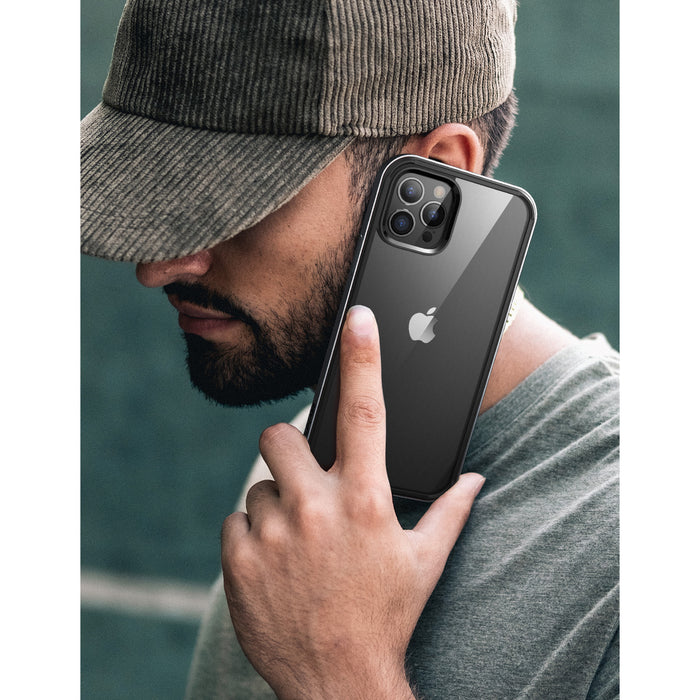 iPhone 13 Pro Max 6.7 inch Unicorn Beetle Edge Clear Bumper Case-Black