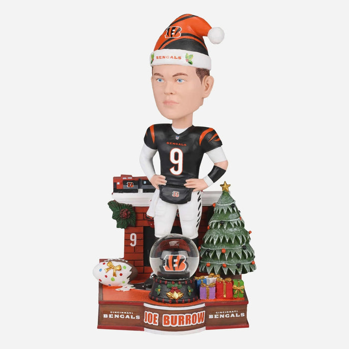 Joe Burrow Cincinnati Bengals Snow Globe NFL Bobblehead