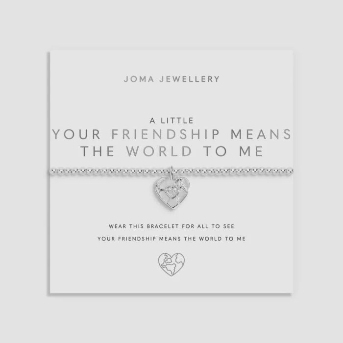 Joma A Little Your Friendship Means The World To Me Bracelet