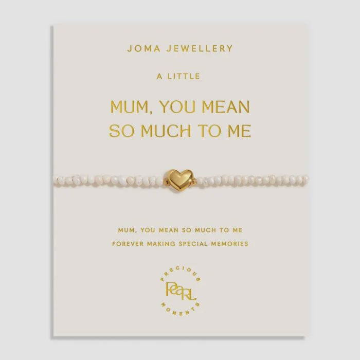 Joma Precious Moments A Little - Mum You Mean So Much To Me Gold Bracelet