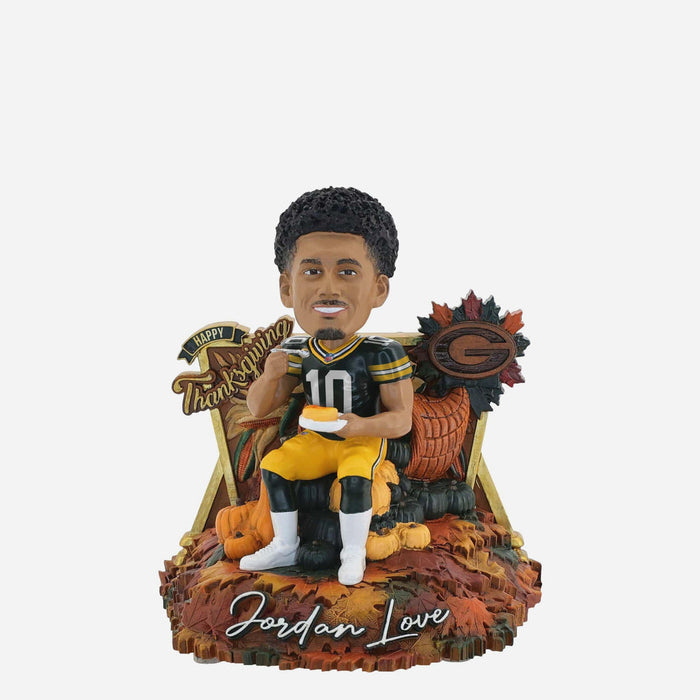 Jordan Love Green Bay Packers Thanksgiving Day Bobblehead