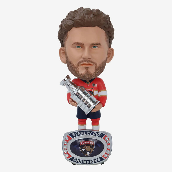 Matthew Tkachuk Florida Panthers 2024 Stanley Cup Ring Base Bighead Bobblehead