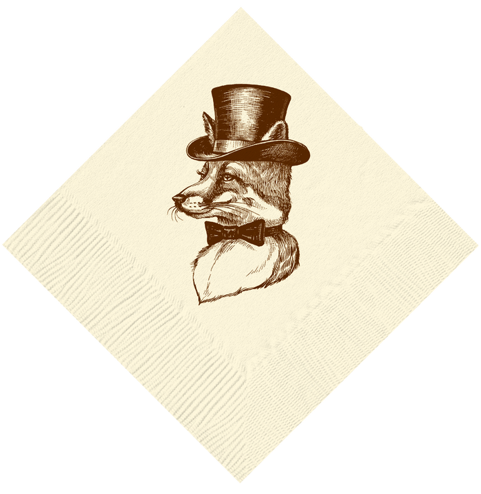 Mr. Fox Cocktail Napkins
