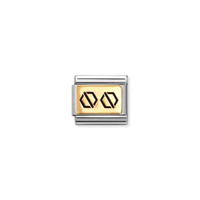 Nomination Classic Gold Nuts Charm
