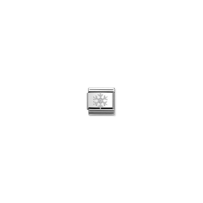 Nomination Classic Link Silver White Snowflake & CZ