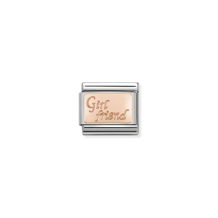 Nomination Classic Rose Gold Girlfriend Charm