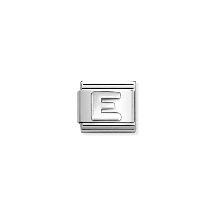 Nomination Classic Silver Charm - Letter E