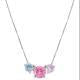 Nomination Colour Wave Necklace - Silver & Mixed CZ