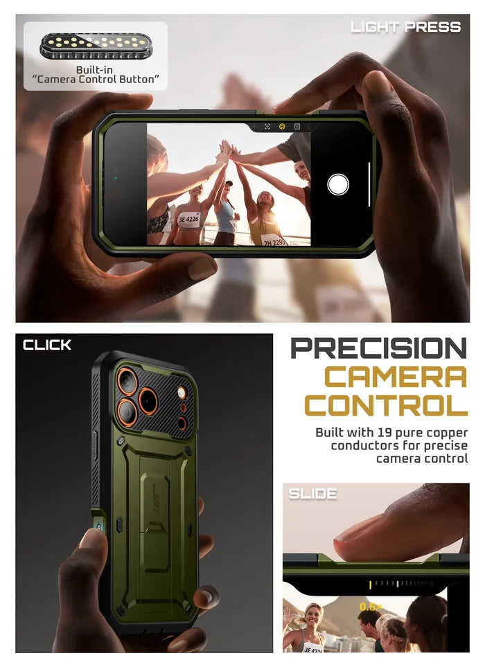 OPEN BOX | UB PRO Series iPhone 17 Pro Max Camera Control Button Phone Case - Guldan