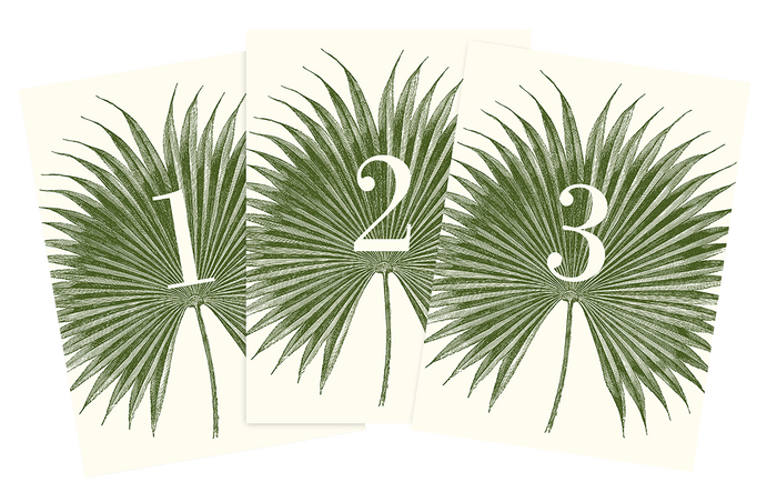 Palm Table Cards