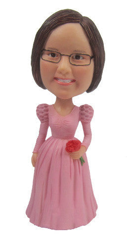 Pink Dress Bobblehead #1 - National Bobblehead HOF Store
