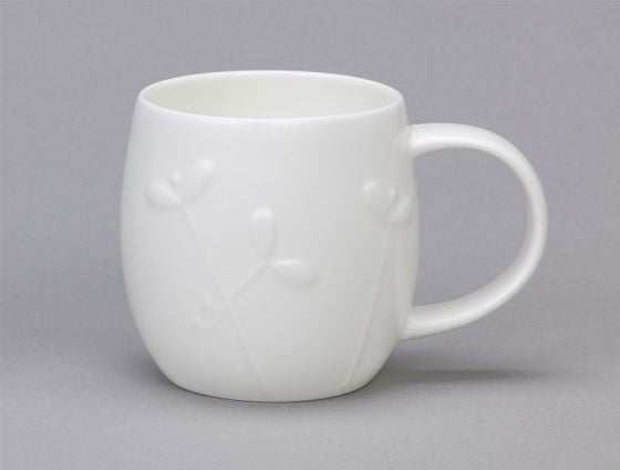 Plum Bone China Mug - Cress