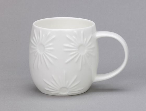 Plum Bone China Mug - Star
