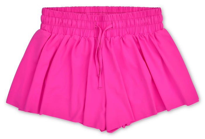 PRETTY PINK BUTTERFLY SHORTS (LARGE (14))