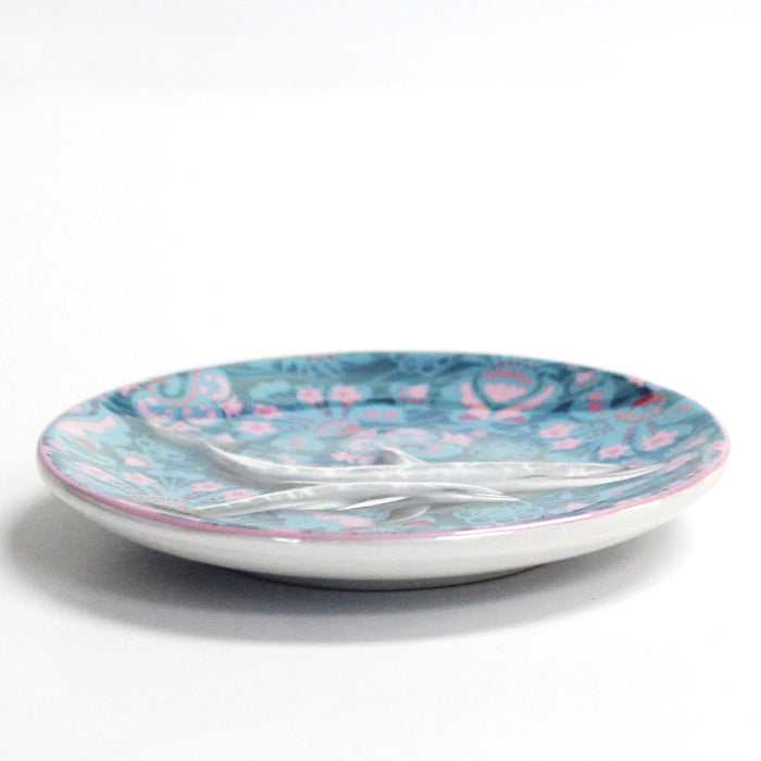 SeaWorld Dolphin Floral Trinket Dish