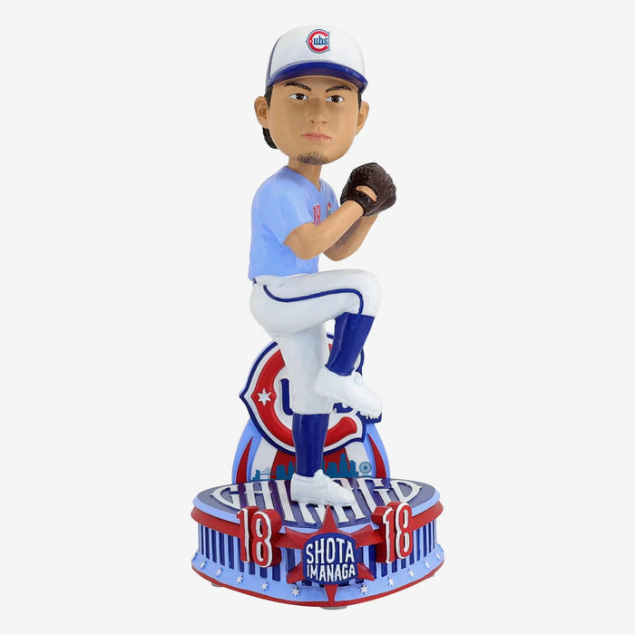 Shota Imanaga Chicago Cubs Baby Blue Alternate Uniform MLB Bobblehead