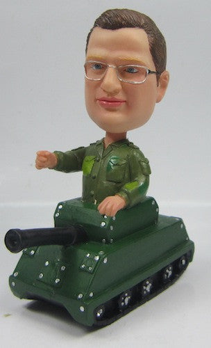 Soldier In Tank Bobblehead - National Bobblehead HOF Store