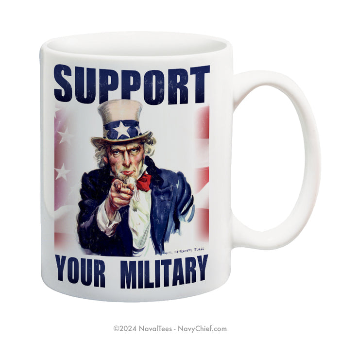 "Support Your Miitary" - 15 oz Coffee Mug