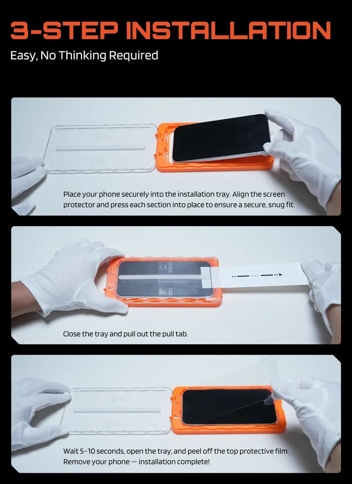 Tempered Glass Screen Protector for iPhone 17 Pro Max