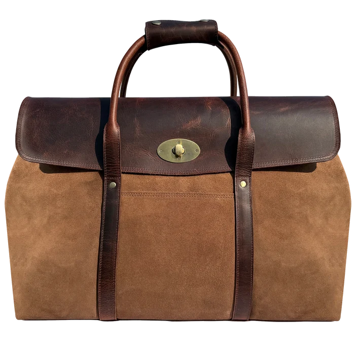 Tonic Suede Leather Duffle Bag: Luxury Weekend Travel Carry-on