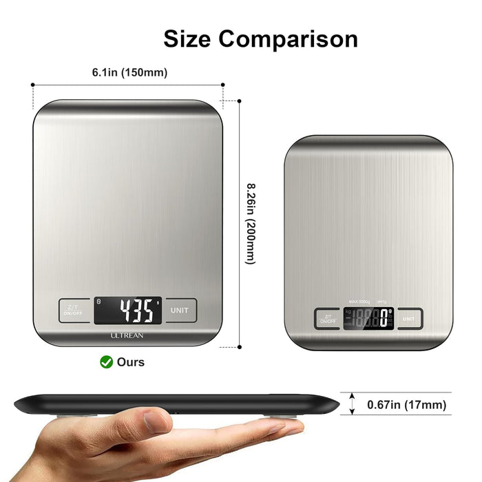 Ultrean Smart Food Kitchen Scale with Nutritional Calculator