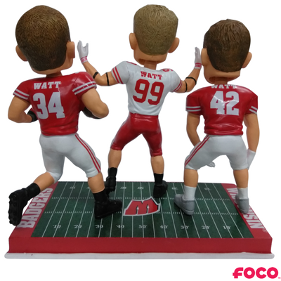 Watt Brothers Wisconsin Badgers Bobblehead - National Bobblehead HOF Store