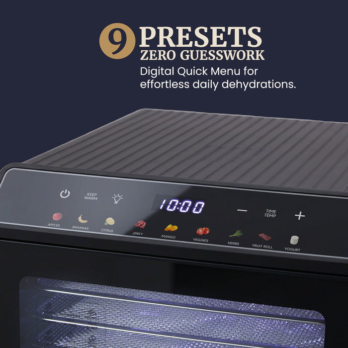 10 Tier Digital Food Dehydrator with Stainless Steel Trays