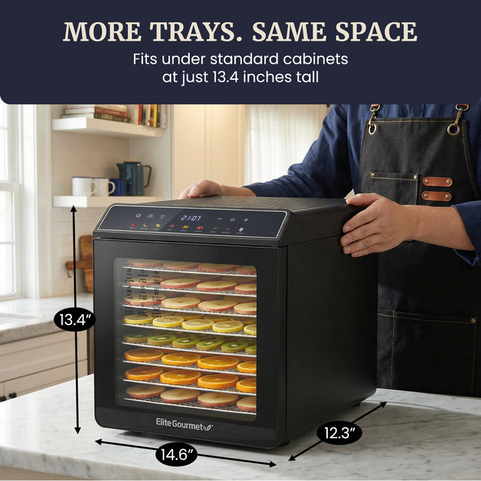 10 Tier Digital Food Dehydrator with Stainless Steel Trays