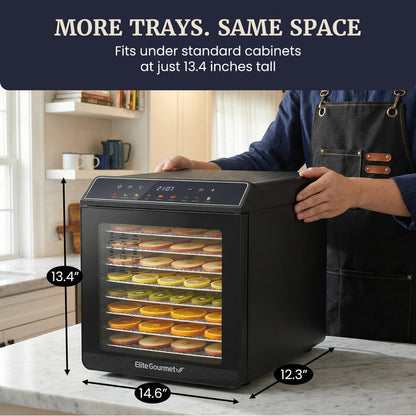 10 Tier Digital Food Dehydrator with Stainless Steel Trays