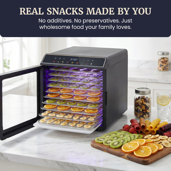 10 Tier Digital Food Dehydrator with Stainless Steel Trays