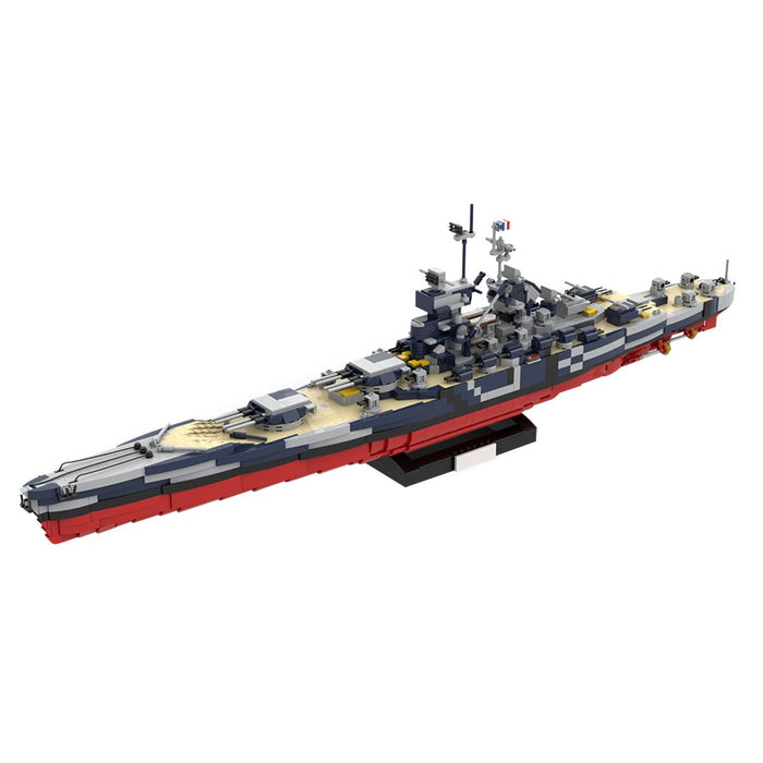 1/300 Scale WWII French Battleship Jean Bart Klemmbausteine - LesDiy - Klemmbausteine