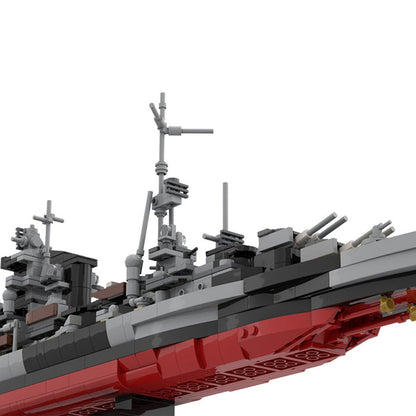 1/300 Scale WWII German Admiral Hipper Cruiser Klemmbausteine - LesDiy - Klemmbausteine