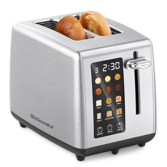 2 Slice Digital Stainless Steel Toaster with Touch Panel