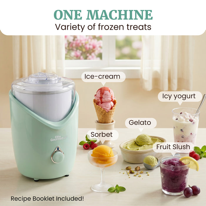 2Qt Automatic Ice Cream Maker (Mint)